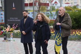 Церемонія прощання з кінорежисером, військовослужбовцем Ігорем Малаховим в Києві