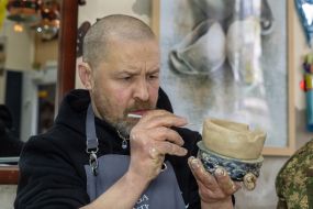 Занятия по арт-терапии для военнослужащих в Харькове