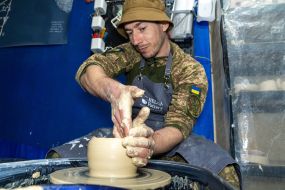 Занятия по арт-терапии для военнослужащих в Харькове