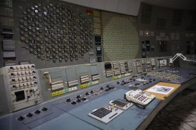 Блочный щит управления третьего энергоблока ЧАЭС