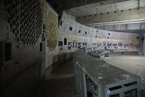 Блочный щит управления четвертого энергоблока ЧАЭС