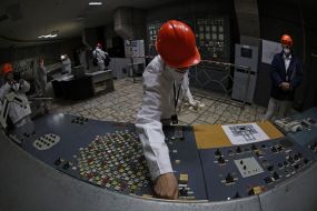 Блочный щит управления третьего энергоблока ЧАЭС