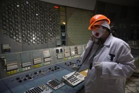 Блочный щит управления третьего энергоблока ЧАЭС