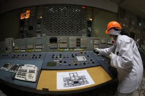 Блочный щит управления третьего энергоблока ЧАЭС