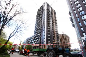 Последствия атаки беспилотников на Киев