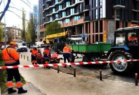 Последствия атаки беспилотников на Киев