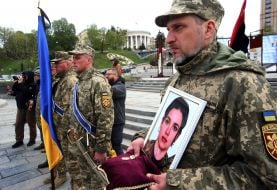 Farewell to Ukrainian defender, producer and casting director Victoria Kvitka Bobrova in Kyiv
