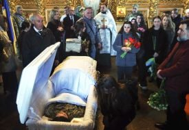 Farewell to Ukrainian defender, producer and casting director Victoria Kvitka Bobrova in Kyiv