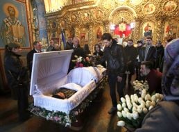 Farewell to Ukrainian defender, producer and casting director Victoria Kvitka Bobrova in Kyiv