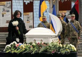 Farewell to Ukrainian defender, producer and casting director Victoria Kvitka Bobrova in Kyiv