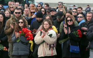 Farewell to Ukrainian defender, producer and casting director Victoria Kvitka Bobrova in Kyiv