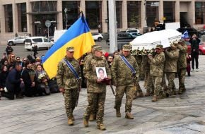 Farewell to Ukrainian defender, producer and casting director Victoria Kvitka Bobrova in Kyiv
