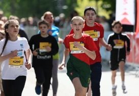 Little runners cover the distance