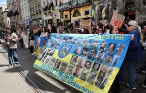 Жителі міста нагадали про українських полонених віськовослужбовців