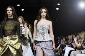 Show of clothing collection by Marta Stryletska