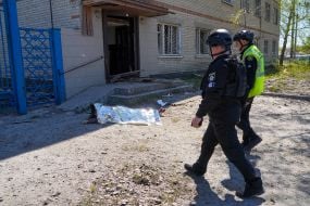 Тіло загиблого внаслідок ракетної атаки