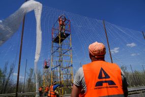 На кільцевій дорозі Харкова встановлюють антидронові сітки