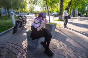 Teenage girl with mobile phone