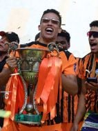 Award ceremony for FC Shakhtar players