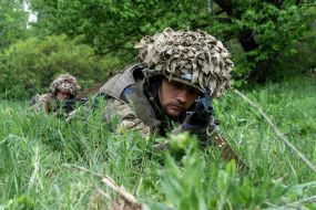 Базовая военная подготовка рекрутов 58-й ОМПБр на полигоне в Харьковской области