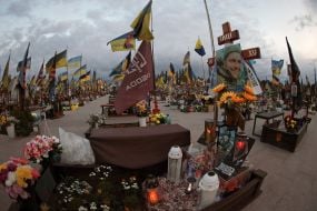Аллея почетных захоронений на Берковецком кладбище