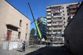 Последствия обстрела Киева