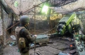 Артилеристи 13 бригади оперативного призначення "Хартія" на позиціях у Харківській області