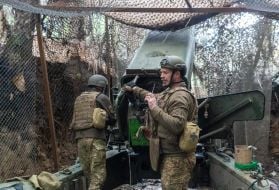Артилеристи 13 бригади оперативного призначення "Хартія" на позиціях у Харківській області
