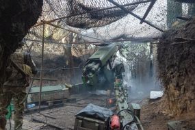 Артилеристи 13 бригади оперативного призначення "Хартія" на позиціях у Харківській області