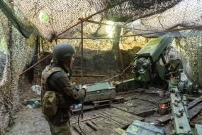 Артилеристи 13 бригади оперативного призначення "Хартія" на позиціях у Харківській області