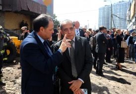 Over 60 heads of diplomatic missions visited the house in the Darnytskyi district of Kyiv that was hit by a Russian missile