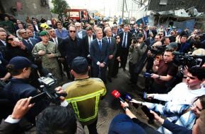 Over 60 heads of diplomatic missions visited the house in the Darnytskyi district of Kyiv that was hit by a Russian missile