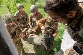 Навчання бійців 13-ої бригади НГУ «Хартія» в Харківській області
