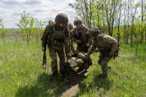 Навчання бійців 13-ої бригади НГУ «Хартія» в Харківській області