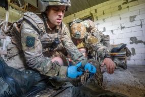 Навчання бійців 13-ої бригади НГУ «Хартія» в Харківській області