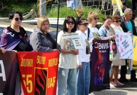 Акція на підтримку українських військовополонених захисників Азовсталі в Києві