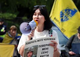 Акція на підтримку українських військовополонених захисників Азовсталі в Києві