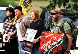 Акція на підтримку українських військовополонених захисників Азовсталі в Києві