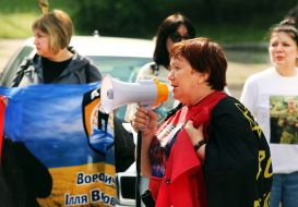 Акція на підтримку українських військовополонених захисників Азовсталі в Києві
