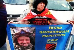 Акція на підтримку українських військовополонених захисників Азовсталі в Києві