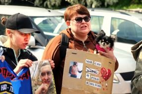 Акція на підтримку українських військовополонених захисників Азовсталі в Києві