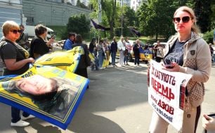 Акція на підтримку українських військовополонених захисників Азовсталі в Києві