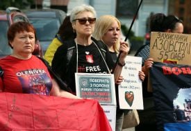Акція на підтримку українських військовополонених захисників Азовсталі в Києві