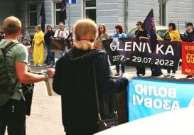 Акція на підтримку українських військовополонених захисників Азовсталі в Києві