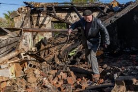 Ліквідація наслідків атаки російських безпілотників у Харкові