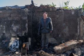 Ліквідація наслідків атаки російських безпілотників у Харкові