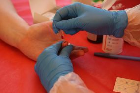Blood donation at the Teplokrovni mobile hub