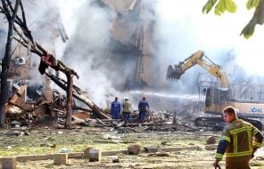 Наслідки обстрілу Києва