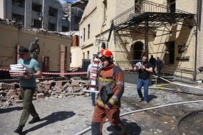 Наслідки обстрілу Києва
