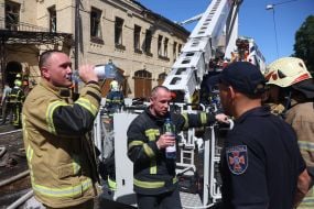 Наслідки обстрілу Києва